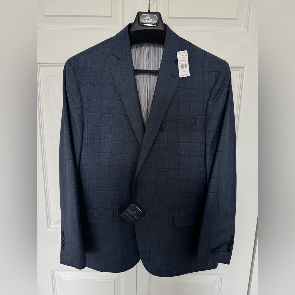 Brooks Brothers Navy Plaid Blazer